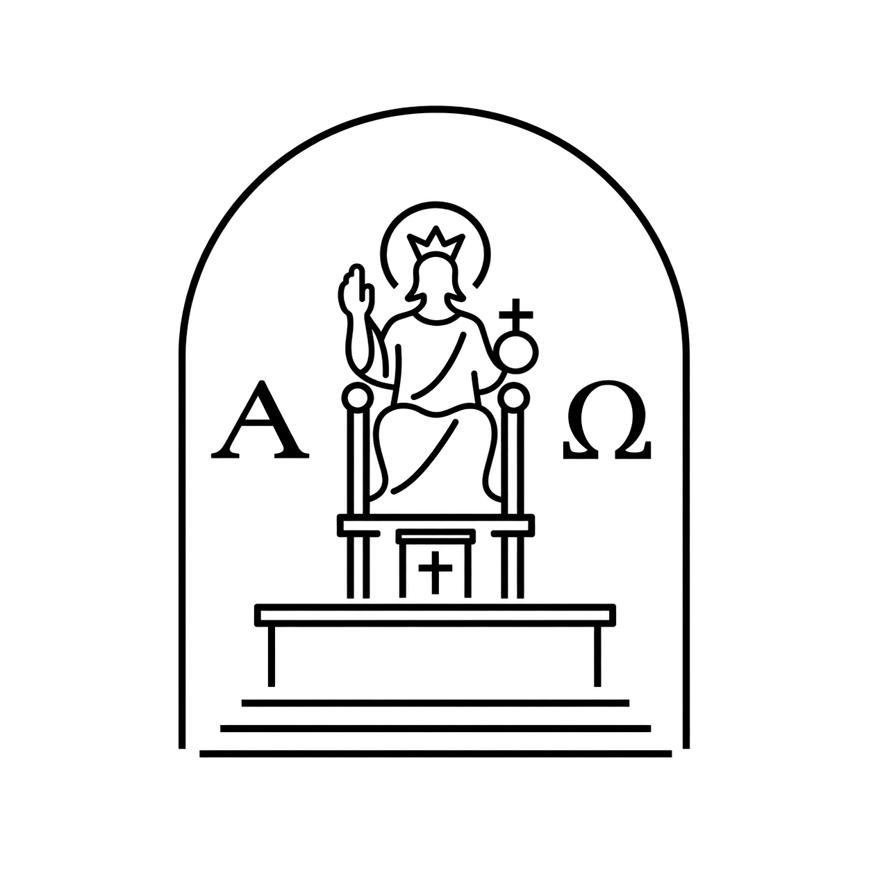 Logo farnosti Krista Krále